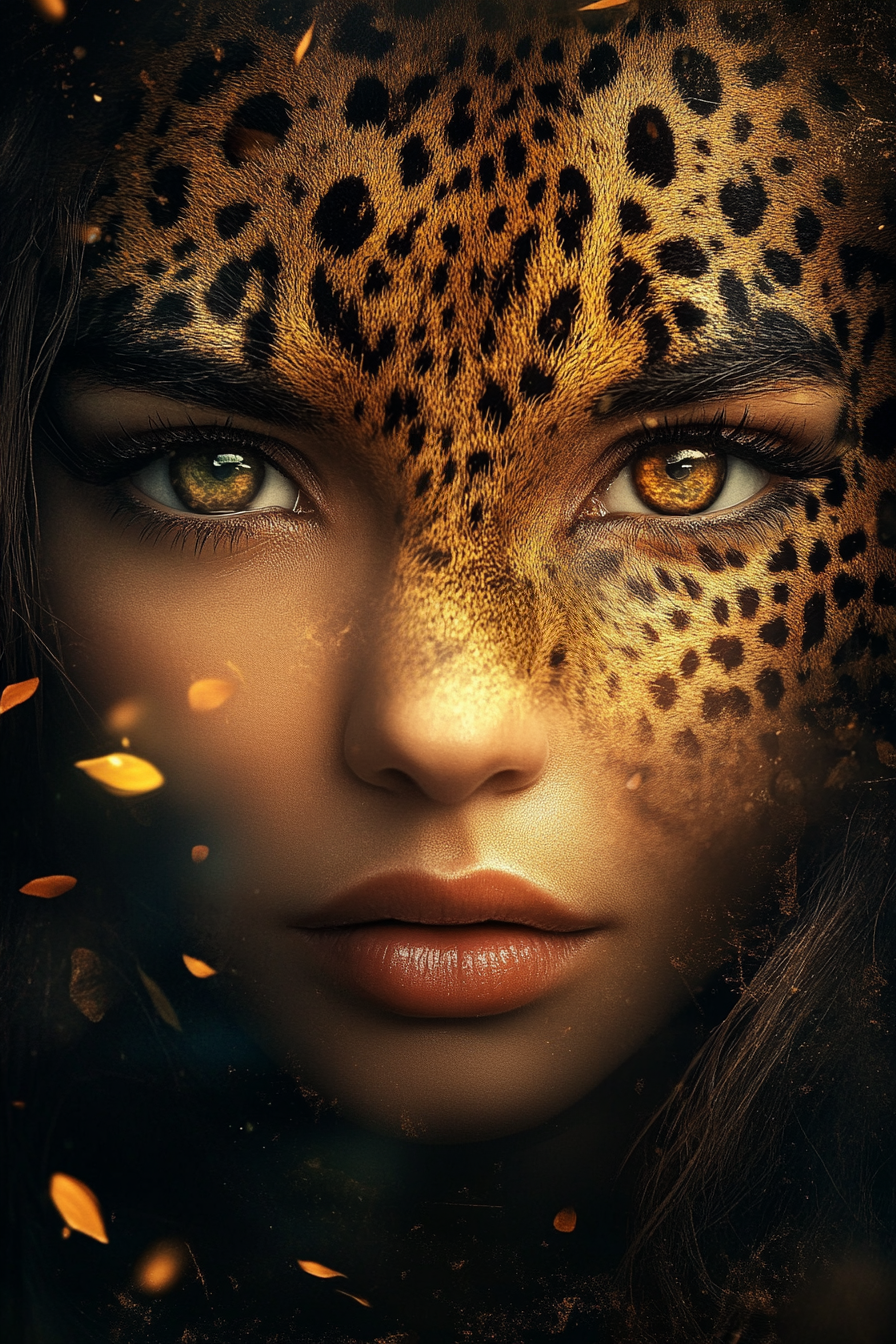 Symbiose aus Mensch und Leopard